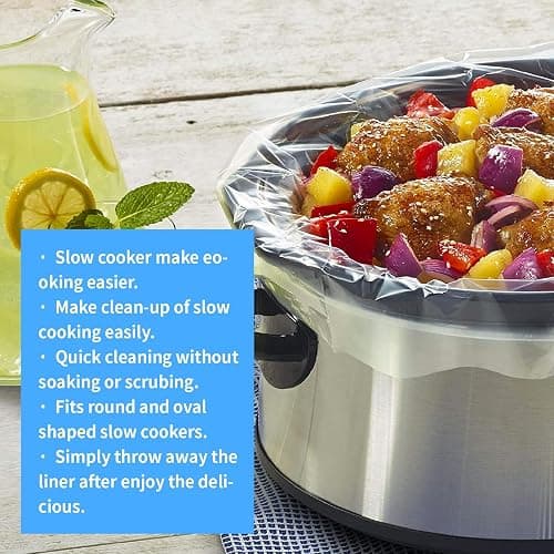 Slow Cooker Liners Small Size Pot Liners Disposable Cooking Bags Fit 1QT to 3QT Suitable for Slow Cooker and Oval & Round Pot (32) thumbnail 7