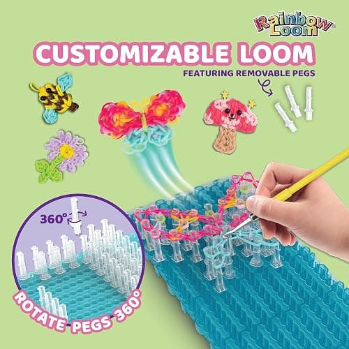 Rainbow Loom: 2,800 Bands 360 Free Form Kit with 360 Loom, Accessory Frame, Storage Case, 100+ Accessories & 3 Hooks - DIY Figure Making Set for Kids 8+ thumbnail 2