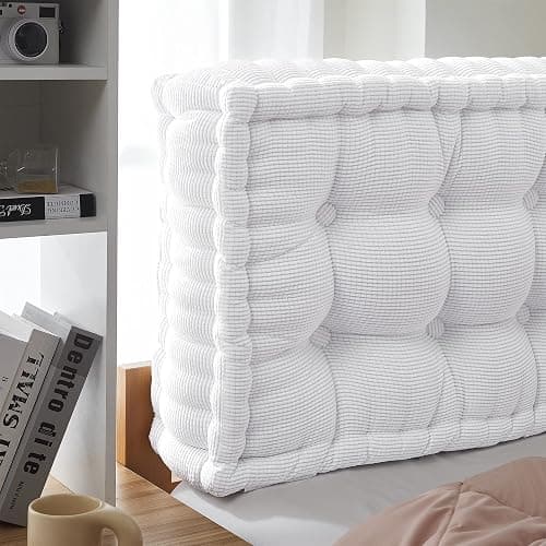 DormCo Rainha® - Ultra Thick Tufted College Headboard - Pure White thumbnail 2