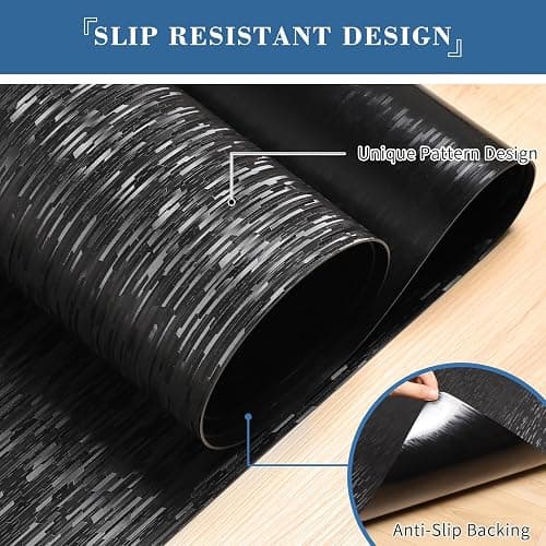 Office Chair Mat, TYDLE 59"x75" Large Chair Mat for Hard Floor, Vinyl Mat for Gaming Chairs, Slip Resistant Rolling Computer Under Desk Mat for Hardwood Floor, Black thumbnail 4