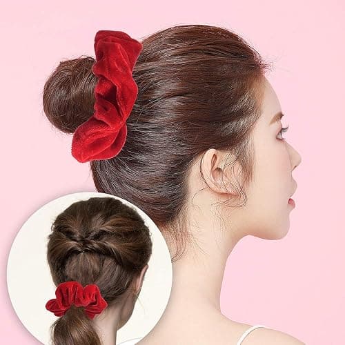 Hcimooy 36 Pcs Velvet Hair Scrunchies, Hair Ties for Women Girls (36 Colors) thumbnail 5