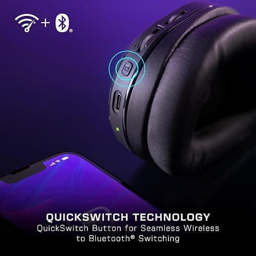 Turtle Beach Stealth 500 Wireless Gaming Headset Licensed for Xbox Series X|S, Compatible with Xbox One, Bluetooth, PC, Mobile, 40 Hr Battery, Memory Foam Cushions, Flip-to-Mute Mic, Black thumbnail 5