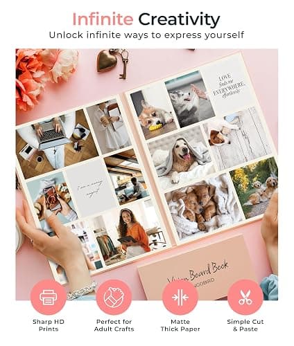 Vision Board Book Magazines with 1000+ Images – Scrapbook Supplies, Crafts for Adults, Clip Board, Junk Journal Supplies, Journaling Supplies, Board Books, Scrapbooking Supplies, Art Kit thumbnail 3