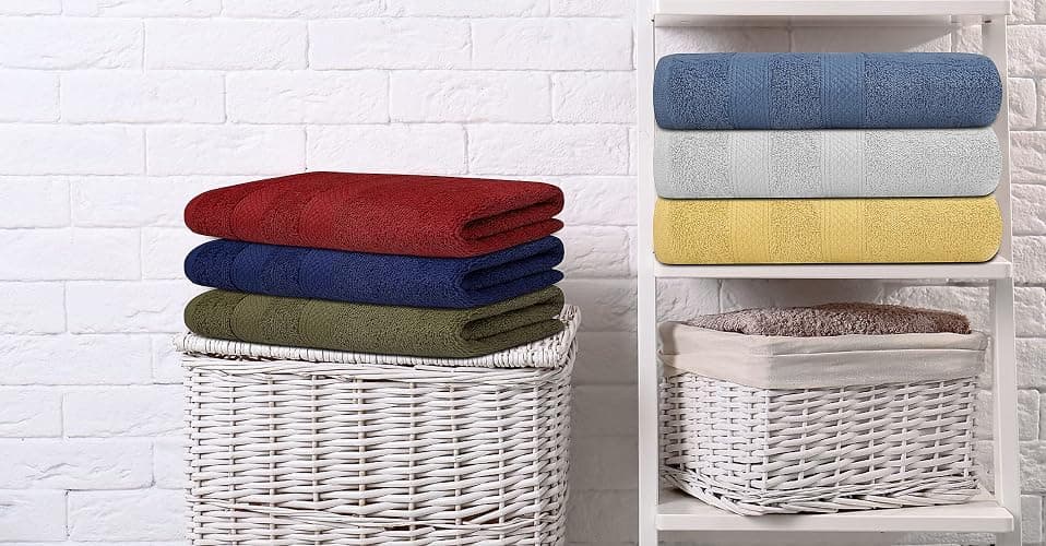 ZUPERIA Classic Hand Towels Pack of 10 (16 x 28 Inches) 100% Ring Spun Cotton Light Weight & Super Absorbent, Fast Drying Hand Towels for Bathroom, Hotels, Travel and Spa (Assorted) | Super Absorbent, Fast Drying, Light Weight, Assorted Multicolor, Classic, Bathroom, Hotels, Travel, Spa thumbnail 7