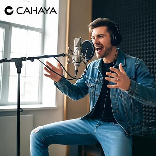 CAHAYA Tripod Boom Sheet Microphone Stand Metal Portable with Carrying Bag, for Performance Singing Speech Wedding Stage and Outdoor CY0329 thumbnail 9