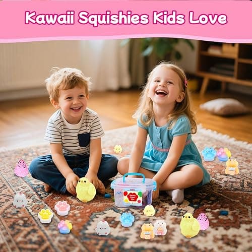 10 Pack Taba Squishy Toys Set with Toy Box & Cute sticers, Kawaii Squishies Stress Relief Toys Party Favors for Kids 4-8 8-12, Squishy Sensory Fidget Toys for Kids ，Birthday Xmas Gifts for Girls&Boys thumbnail 5
