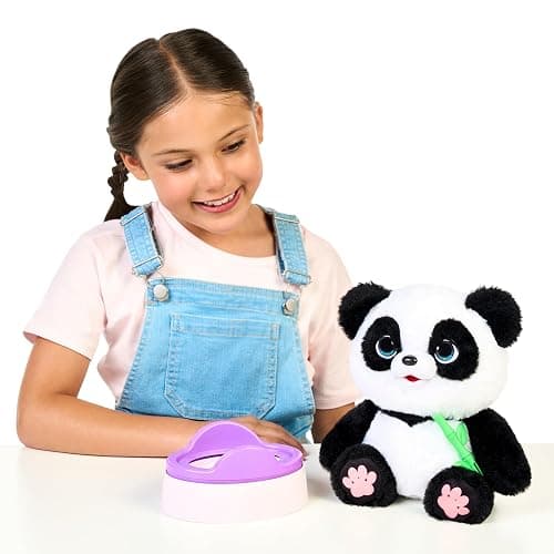 Little Live Pets My Baby Talking Panda ChuChu, Cuddly Panda Toy Plush with 50+ Sounds, Potty Dance, Kick, Feed, Kids Interactive Animal Toys Ages 4+ thumbnail 4