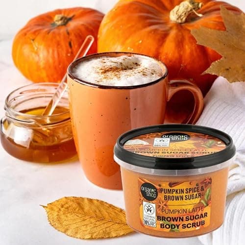 Organic Shop 250ml Body Scrub Pumpkin Spice Latte Brown Sugar thumbnail 5