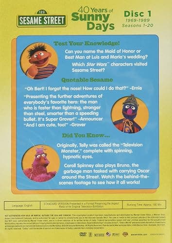 Sesame Street: 40 Years of Sunny Days [DVD] thumbnail 2