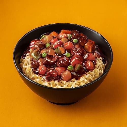 Paldo Fun & Yum Jjajangmen Instant Noodles, Pack of 8, Brothless Chajang Ramen with Savory & Sweet Black Bean Sauce, Best Oriental Style Korean Ramyun, Soupless K-Food, 팔도 짜장면 203g x 8 thumbnail 5