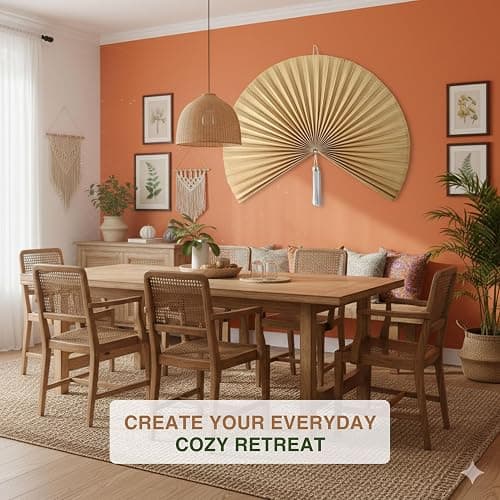 SUCHUBU Large Bamboo Wall Hanging, 47" Wall Hanging Fan For Decoration, Headboard Fan Decor, Woven Bamboo Art, Boho & Asian Inspired Home Decoration (Beige, Large) thumbnail 6