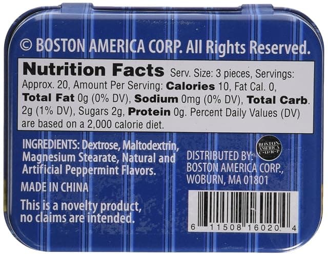 Boston America Gag Gifts Memory Mints, Sugar Candy for Senior Moments Fun Gag Tin thumbnail 2
