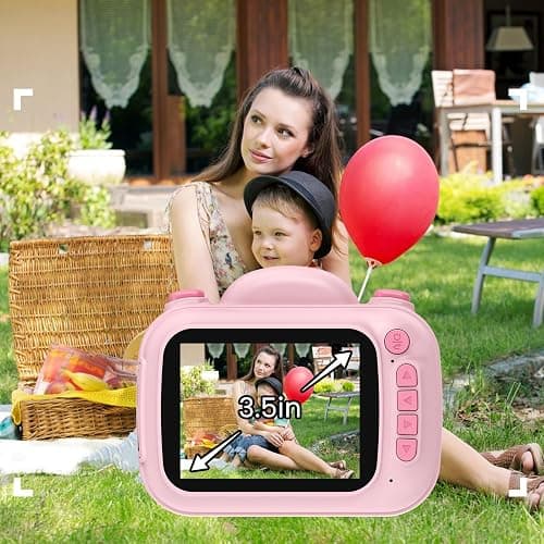 Kids Camera Instant Print 3.5 Inch, Instant Print Camera for Kids Pint Photos, Kid Digital Print Cameras Instantly, Toddler Toys Cameras for 3-12 Years Old Girls Birthday thumbnail 3