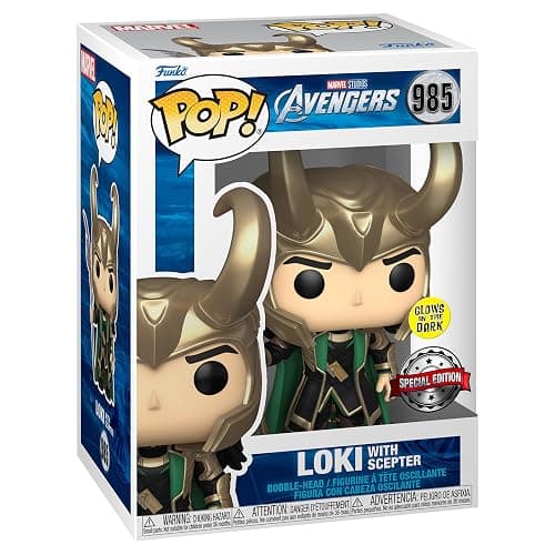 Funko Loki with Scepter (Glow in The Dark) (Special Edition Exclusive) - Image 1