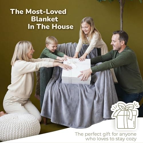 Super Blanky Wearable Blankets for Women, Adult Wearable Blanket Men, Mother's Day Gifts for Her, Wife Birthday Gift Ideas thumbnail 5