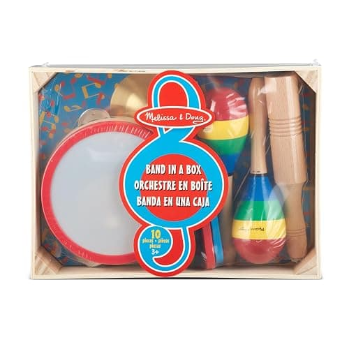 Melissa & Doug Band-in-a-Box Clap! Clang! Tap! - 10-Piece Musical Instrument Set thumbnail 7