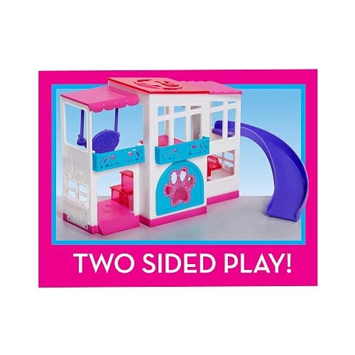 Barbie Pet Dreamhouse 2-Sided Playset, 10-pieces Include Pets and Accessories, Kids Toys for Ages 3 Up by Just Play thumbnail 7