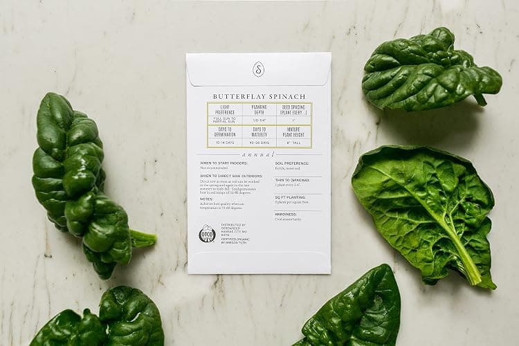 Sereniseed Certified Organic Leafy Greens Lettuce Seeds Collection (10-Pack) – 100% Non GMO, Open Pollinated – Grow Guide thumbnail 2