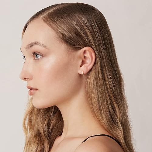 PAVOI 14K Gold Plated Cubic Zirconia Cuff Earrings Huggie Stud thumbnail 4