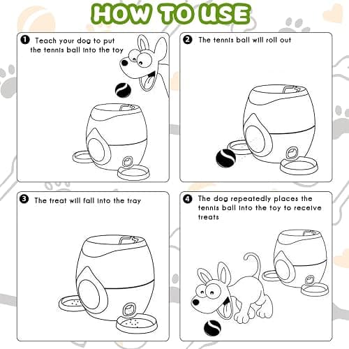 ABULL Interactive Dog Puzzle Toy - Drop The Ball to Get Treats, 2-in-1 Treat Dispenser & Slow Feeder for Healthy Eating, Keep Them Busy and Stop Boredom, Fun and Durable for All Breed (Green) thumbnail 5