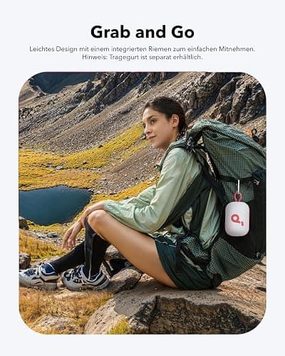 soundcore Select 4 Go Bluetooth Lautsprecher, ultraportabel, bis zu 20h Wiedergabe, IP67 Wasser- und Staubschutz, schwimmfähig, kraftvoller Sound, für drinnen und draußen, Wandern und Radfahren thumbnail 5