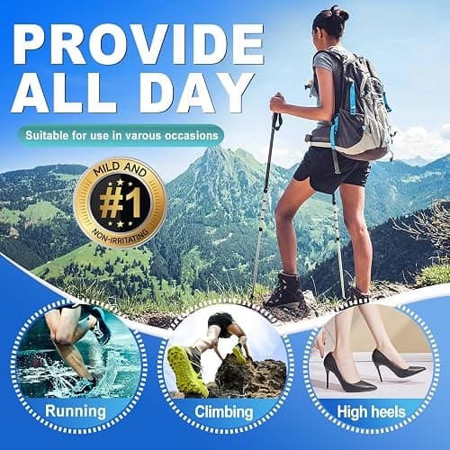 Arme Hydrocolloid Bandages, Gel Blister Bandages for Feet 50Pcs 4 Shape | Waterproof Blister Pads Blister Cushions for Prevention & Recovery for Heel Foot Toe Protection thumbnail 6