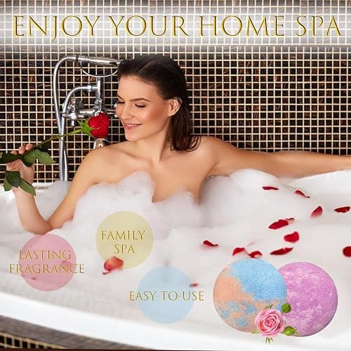 Bath Bombs for Women Gift Set, 15 Pcs Handmade Bubble Bathbombs, Shea & Coco Butter Dry Skin Moisturize, SPA Relaxing Gifts for Women & Men, Her, Girls, Wife, Birthday thumbnail 3