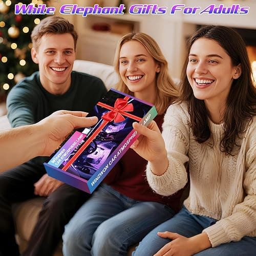 Winzwon Led Lights for Car Accessories Interior, Christmas Stocking Stuffers for Men Women Teen Girls, White Elephant Gifts for Adults, APP Control with USB Port Color Change Lights for Truck Decor thumbnail 4