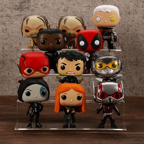 bigantss 9 Inch Acrylic Shelf for Perfume Organizer, 4 Tier Funko POP Shelves, Cologne Organizer Tiered Riser Display Stand, Acrylic Display for Decoration thumbnail 2