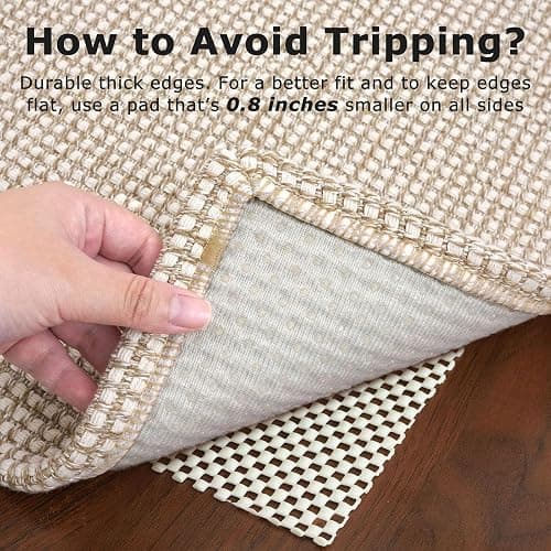 KOZYFLY Runners for Hallways 2x7 ft Washable Kitchen Runner Non Slip Rubber Backed Hall Runners Cotton Entryway Runner Rugs Floor Carpet for Indoor Backdoor Bedroom Kitchen, Ivory/Khaki thumbnail 5