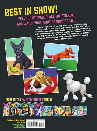 Paint by Sticker (Official): Dogs: Create 12 Stunning Images One Sticker at a Time! thumbnail 2