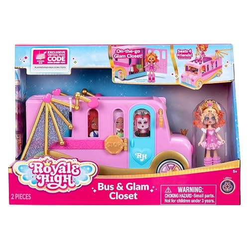 Royale High Bus & Glam Closet - (1) Exclusive Doll, On-The-Go Glam Closet, Moveable Wings, Working Wheels and Room for 4 Friends - Virtual Item Code Included - Ages 5+ thumbnail 3