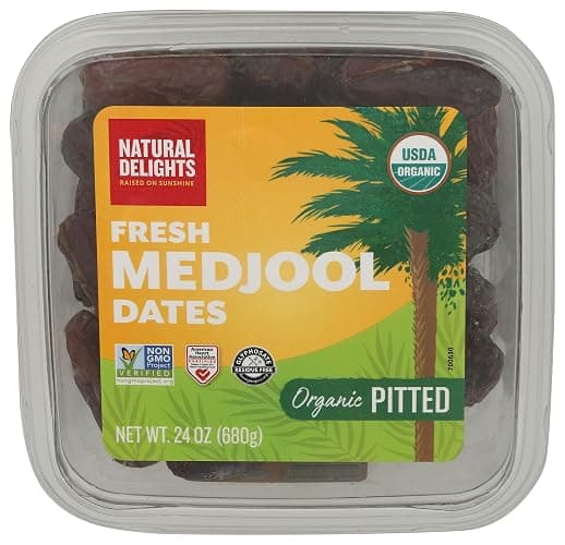 Natural Delights Organic Pitted Medjool Dates, 24 OZ - Image 1