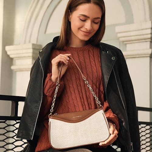 Missnine Purses for Women, Shoulder Bag Small Handbags Vegan Leather Underarm Bags Trendy Hobo Cute Clutch Purse thumbnail 2