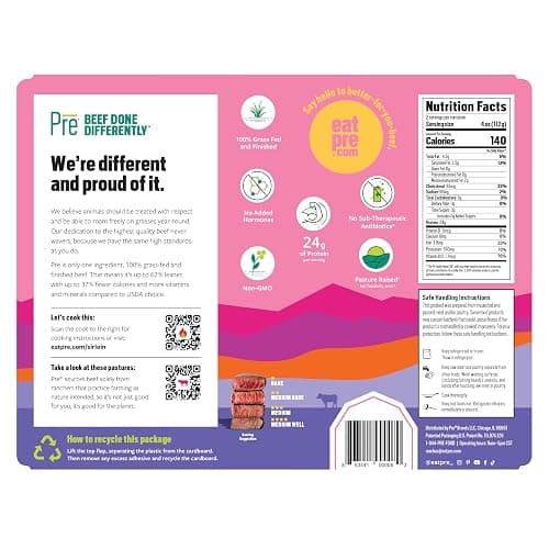 Pre, Beef Top Sirloin Steak, Grass-Fed, Pasture-Raised | 0.5 lbs. thumbnail 5