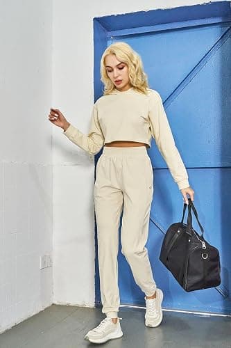 HOdo 32"/34"/36" Inseam Womens Tall Sweatpants Fleece Lined Long Joggers Workout Pants with Pockets thumbnail 6