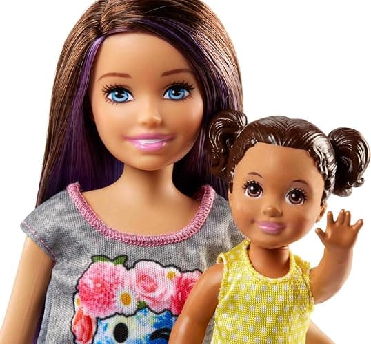 Barbie Babysitting Playset with Skipper Doll, Baby Doll, Bouncy Stroller and Themed Accessories thumbnail 4