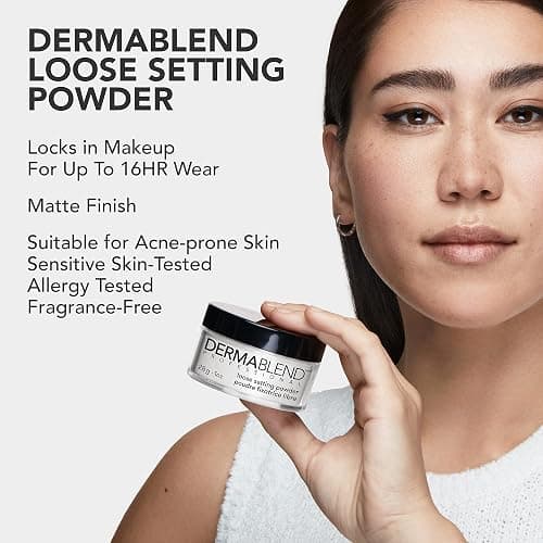 Dermablend Loose Setting Powder, Face Powder Makeup & Finishing Powder for Light, Medium & Tan Skin Tones thumbnail 5