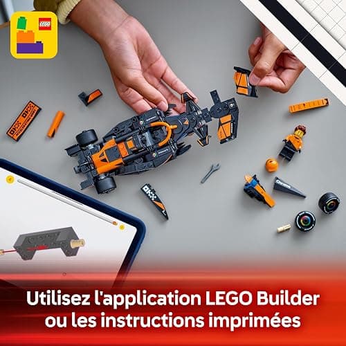 LEGO Speed Champions Voiture F1 McLaren Team MCL38 - Jeu de Construction avec véhicule de Course - Minifigurine Collector de Pilote de Formule 1 - Maquette pour garçons et Filles dès 10 Ans 77251 thumbnail 9