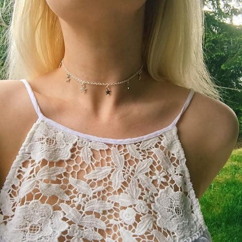 Starain 12Pcs Layered Choker Necklace Fashion Multilayer Chain Necklace Simple Gold Necklace Set for Women thumbnail 5