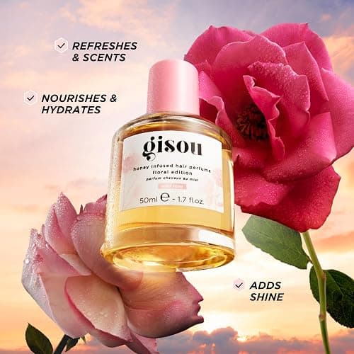 Gisou Honey Infused Hair Perfume – Long-Lasting Hair Fragrance with Mirsalehi Honey & Argan Oil, Wild Rose, 1.7 Fl Oz thumbnail 3