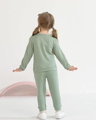 Weebaby Toddler Girl Clothes Infant Girl Sweatsuit Baby Pant Set Outfits Fall Winter Clothing Little Clothes for Girl thumbnail 6