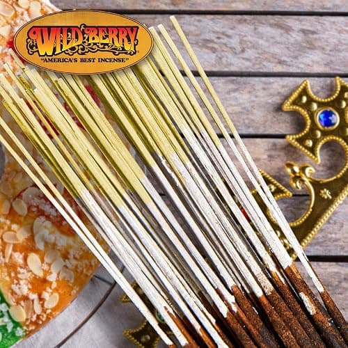 Wild Berry Incense Sticks - King Cake - Delectable Cinnamon Sugar Scent with Vanilla - Hand Dipped in The USA (100 Count) thumbnail 2