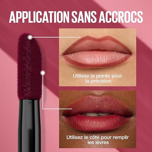 Maybelline New York - Liner Lèvres Peel-Off - Sensation Tatouage - Jusqu'à 24H - Sans Transfert - Effet Lip Blush - Super Stay Vinyl Ink - Teinte : 002 Haze thumbnail 4