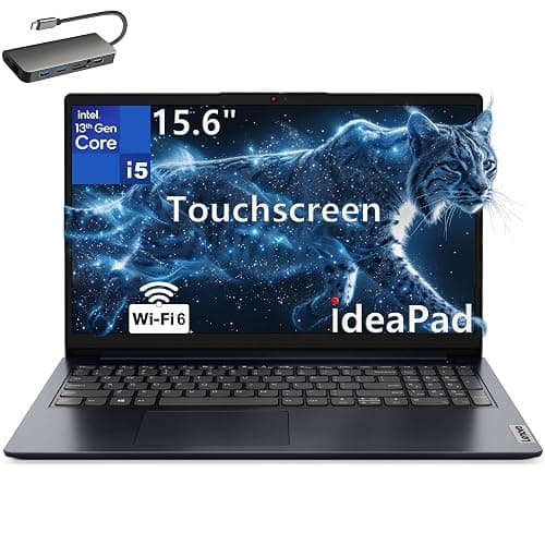 Lenovo 15.6" Touchscreen Laptop Computer, Intel 10-Core i5-1335U, 16GB RAM, 512GB PCIe SSD, Lifetime Office 365, WiFi 6, Type-C HUB, Fast Charge, Windows 11 Home, 2026 Edition for Business & Student - Image 1
