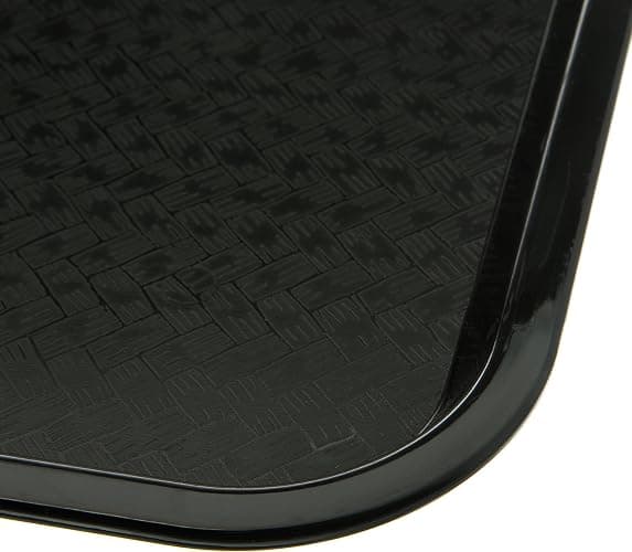Carlisle FoodService Products CT121603 Café Standard Cafeteria / Fast Food Tray, 12" x 16", Black - Black - 1 thumbnail 4