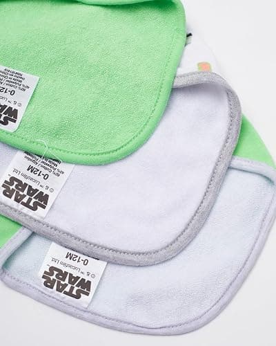 STAR WARS Baby Boys' Bandana Bibs 3 Pack Set for Feeding, Teething, and Drooling thumbnail 5