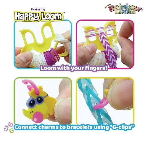 Rainbow Loom® Loomi-Pals™ MEGA Set, Features 60 Cute Assorted LP Charms, The New RL2.0, Happy Looms, Hooks, Alpha & Pony Beads, 5600 Colorful Bands All in a Carrying Case for Boys and Girls 7+ thumbnail 7