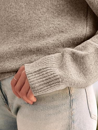 LILLUSORY Womens Off The Shoulder Sweater Oversized Batwing Sleeve Loose Pullover Sweaters Tops thumbnail 5
