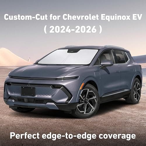 EcoNour Windshield Sunshade Compatible for Chevrolet Equinox EV 2024 2025 2026, Sun Visor for Front Windshield & Window Sun Shade Cover, UV Heat Blocker & Protector, Car Accessories thumbnail 2